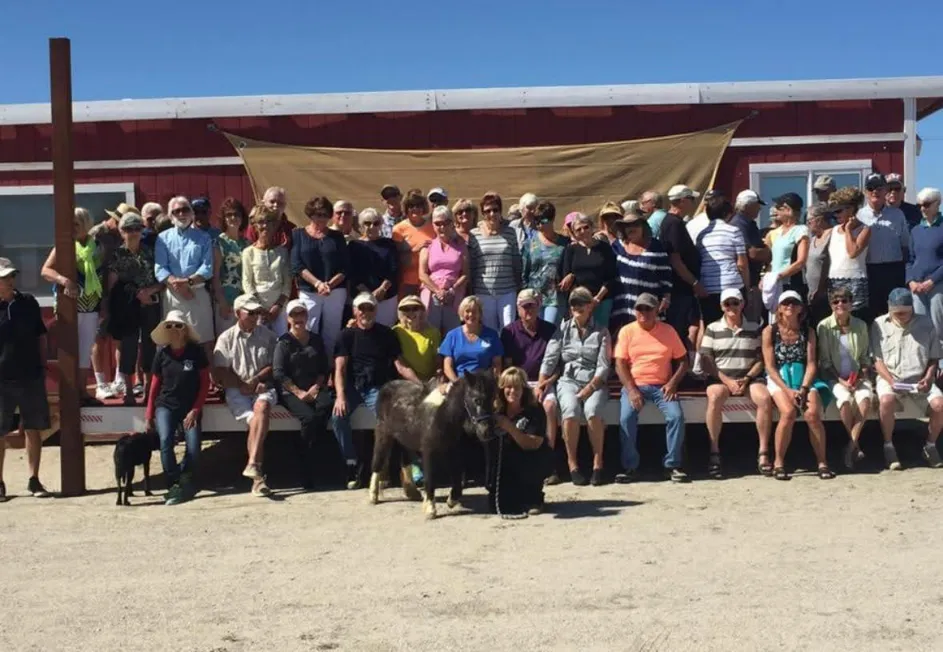Coachella Valley Horse Rescue team and horse